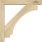 Ekena Millwork Imperial Block Rough Sawn Bracket w/ Offset Brace, Douglas Fir, 4"W x 20"D x 20"H BKT0402X20X20IMP05RDF - alternate 2